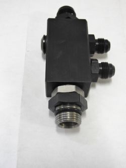 Aluminum Fuel Shut-Off Valve Female 3/8 NPT to -6AN fitting