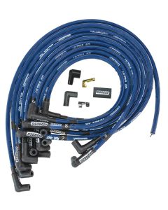 73622 MOROSO BLUE IGNITION WIRE SET, ULTRA 40, SLEEVED, BBC HEI