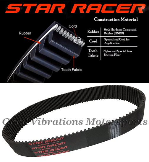 STAR-RACER 14MM CARBON BLOWER BELTS PULLEYS